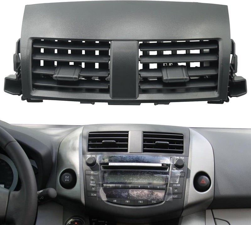 runfider Center Dash A/C Outlet Air Vent Panel Cover for Toyota RAV4 2006 2007 2008 2009 2010 2011 2012 Replaces 55670-42060-B0 55663-42020 55670-0R010 55670-0R010-B0 - Image 1